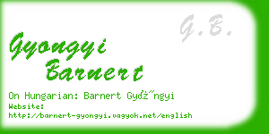 gyongyi barnert business card